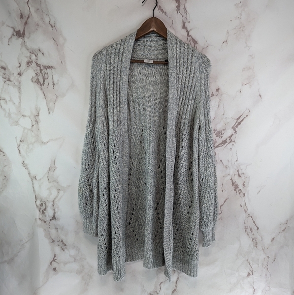 Cabi Cardigan Womens XS Gray Cathedral  Sweater Open Front Duster Long 3472 - Picture 2 of 13